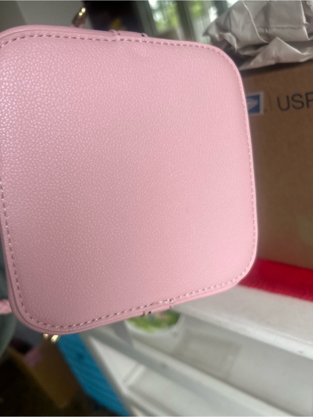 Pink Drawstring Bucket Bag, NEW - Picture 9 of 9